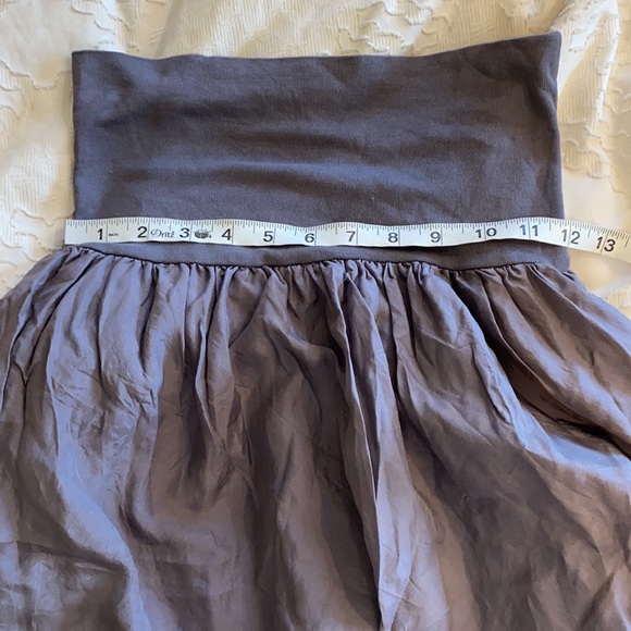 Kristense du Nord silk fold over band skirt gray 3 - Picture 8 of 8
